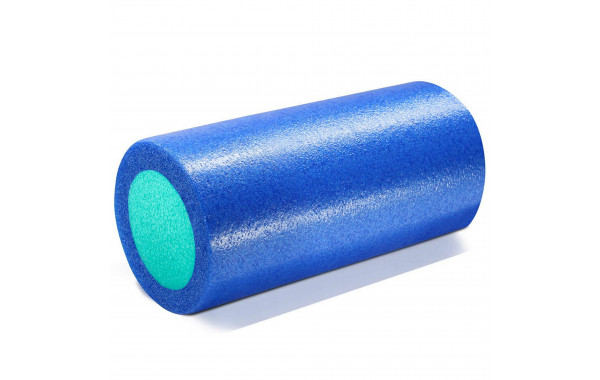 Ролик для йоги полнотелый 2-х цветный, 30х15см Sportex PEF30-B синий\зеленый 600_380