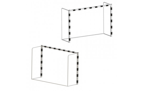 Ворота для гандбола\мини-футбола 300х200х100см стальные мобильные (пара) Dinamika ZSO-002120 600_380
