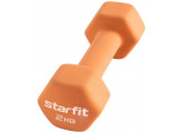 Гантель неопреновая Core 2 кг Star Fit DB-201 оранжевый пастель