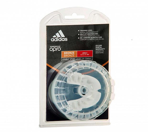 Капа одночелюстная Adidas adiBP31 Opro Bronze Gen4 Self-Fit Mouthguard белая 620_553