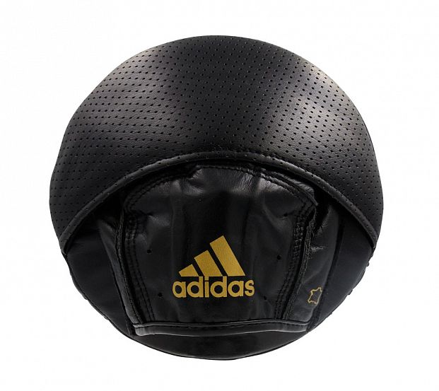 Лапы Speed Disk Punching Mitt Leather черно-золотые Adidas adiSDP01 621_553