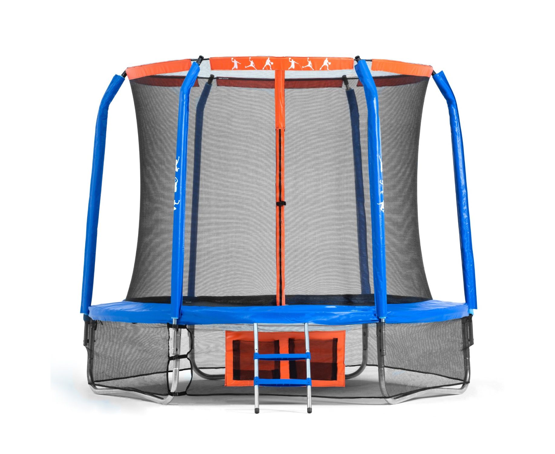 Батут DFC Jump Basket 12ft внутр.сетка, лестница (366cм) 12FT-JBSK-B 1834_1500