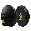 Лапы Speed Disk Punching Mitt Leather черно-золотые Adidas adiSDP01 120_120